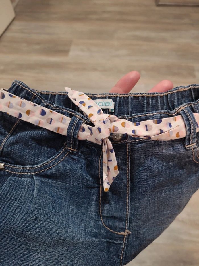 Short jean avec ceinture Obaibi - photo numéro 3