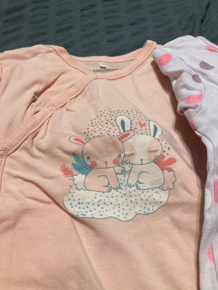 Lot de 3 pyjamas bébé fille - photo numéro 3