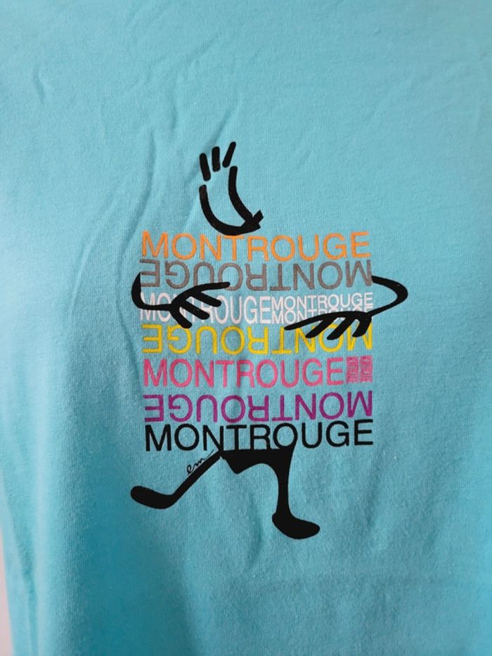 Tee shirt officiel ville de Montrouge France Régent Sol's taille M 38 bleu ciel en 100% coton - photo numéro 4