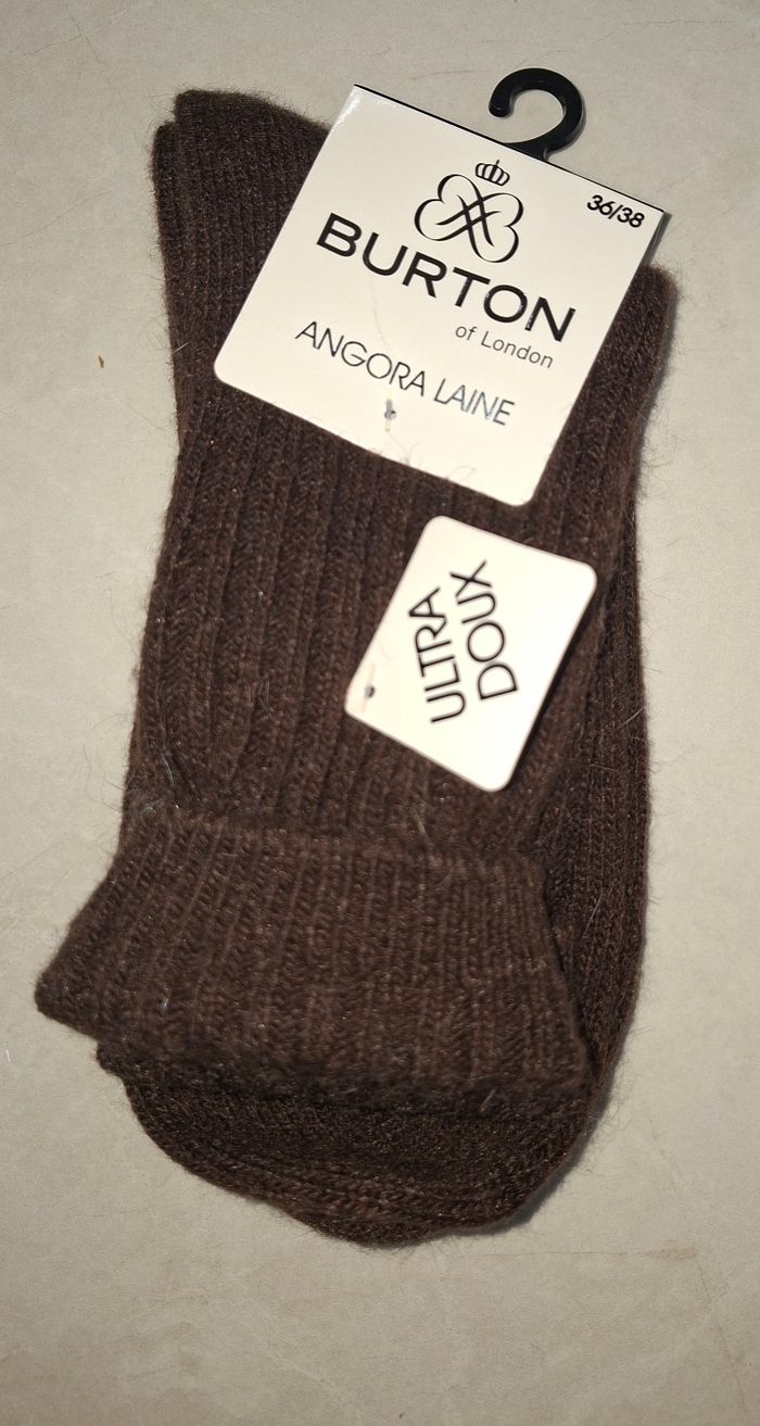 Chaussettes laine angora femme - photo numéro 2