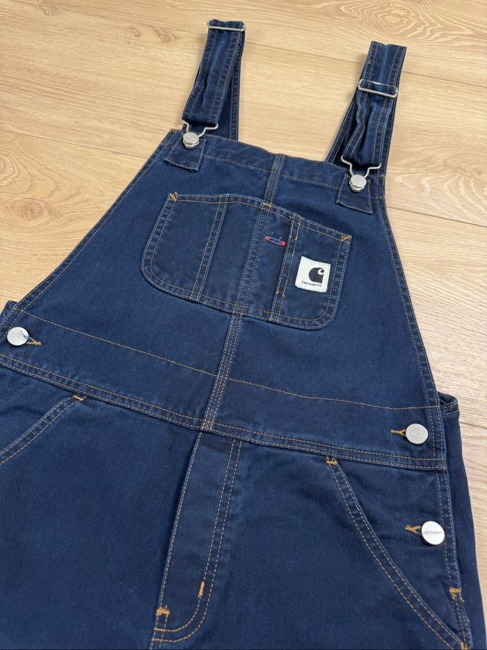 Carhartt WIP Salopette Femme XS denim brut workwear streetwear - photo numéro 2