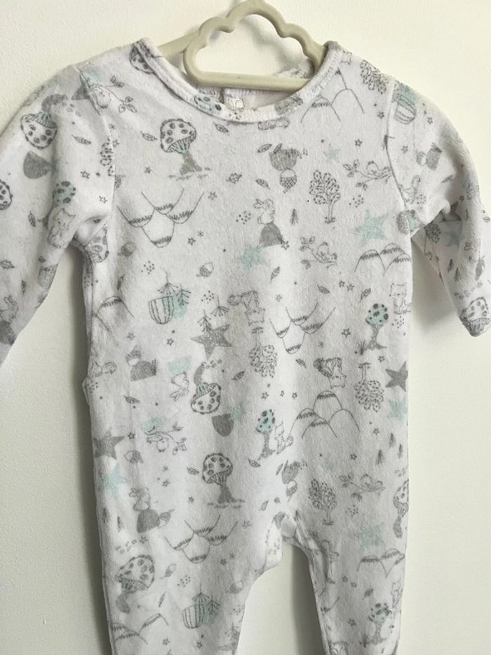 Pyjama une pièce en velours Tex 67 cm - photo numéro 2