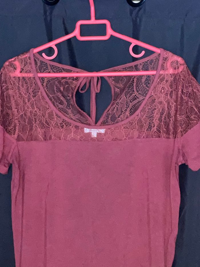 T shirt avec petite dentelle - photo numéro 3