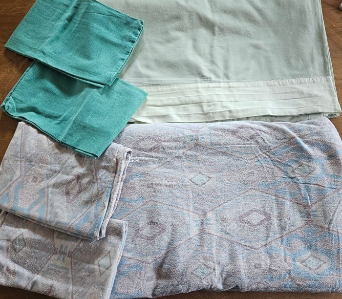 Drap plat housse d'oreiller