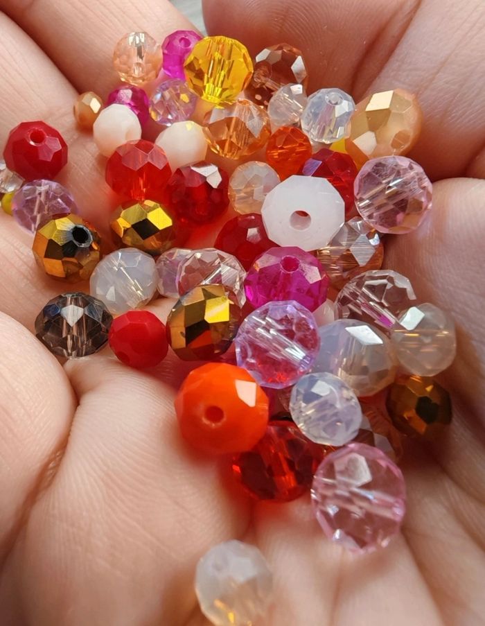 Lot de perles en verre pour création DIY - photo numéro 8
