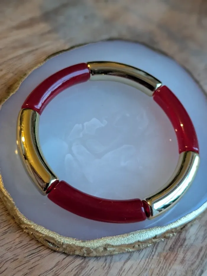 Bracelet en acrylique colorés - photo numéro 6