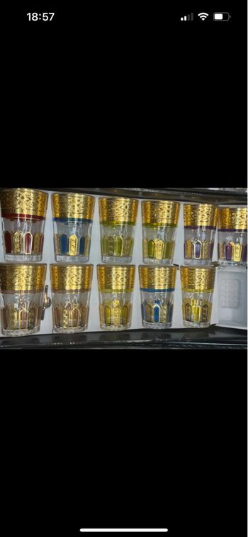 12 verres à thé neuf