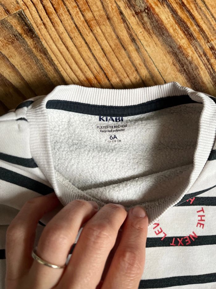 Sweat marinière 6 ans - photo numéro 2