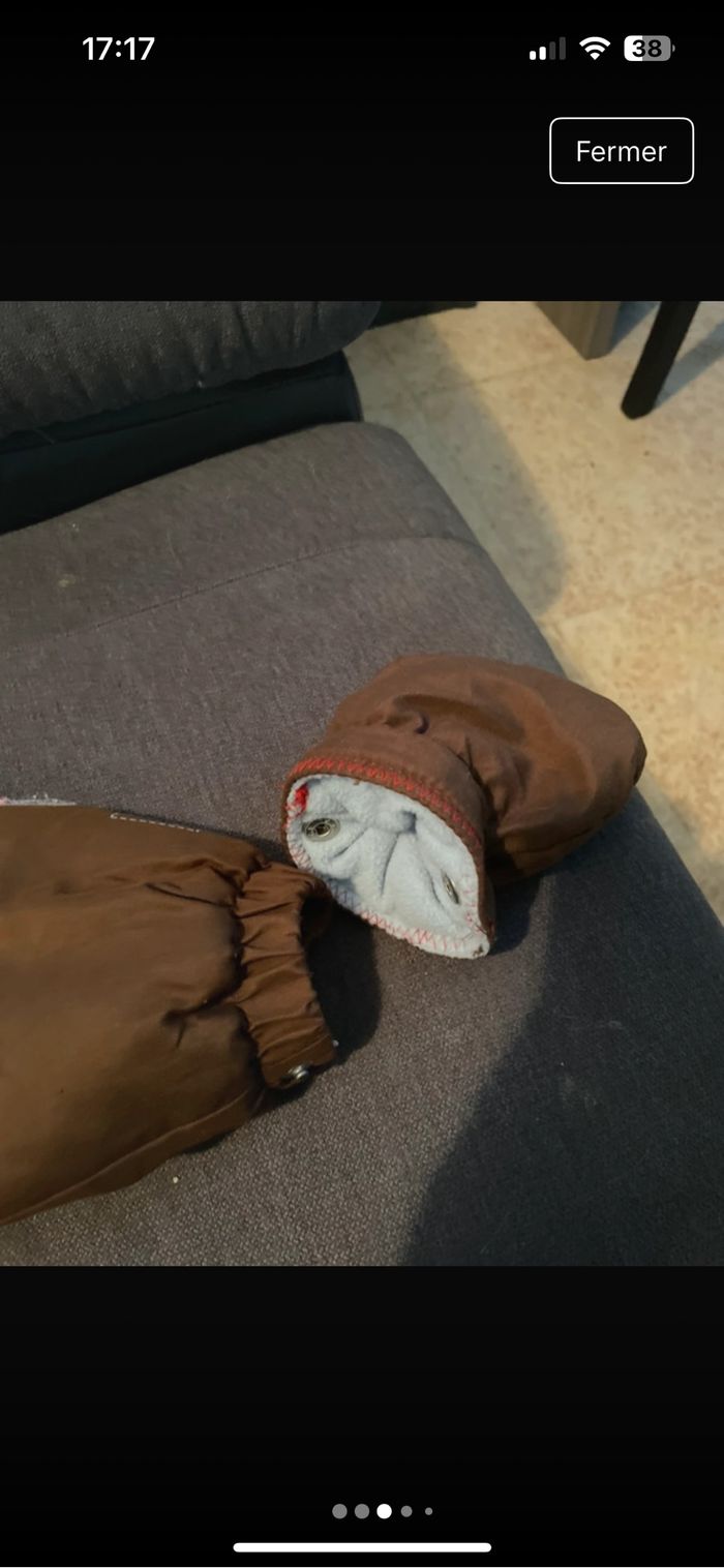 Combi manteau avec moufles - photo numéro 4