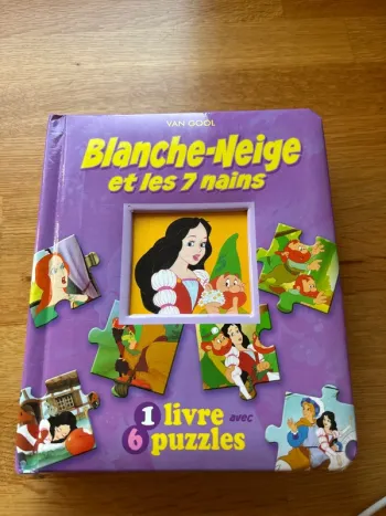Livre puzzle Blanche neige
