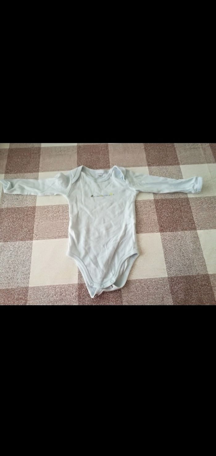 Body 12 mois manches longues turquoise