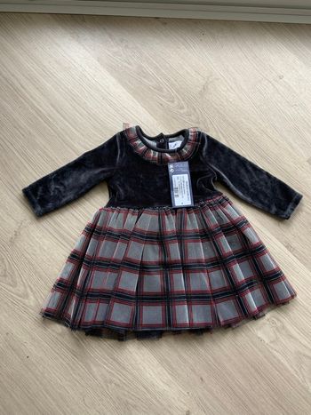 Robe festive Noël - Petit Bateau - 6 mois - Neuve