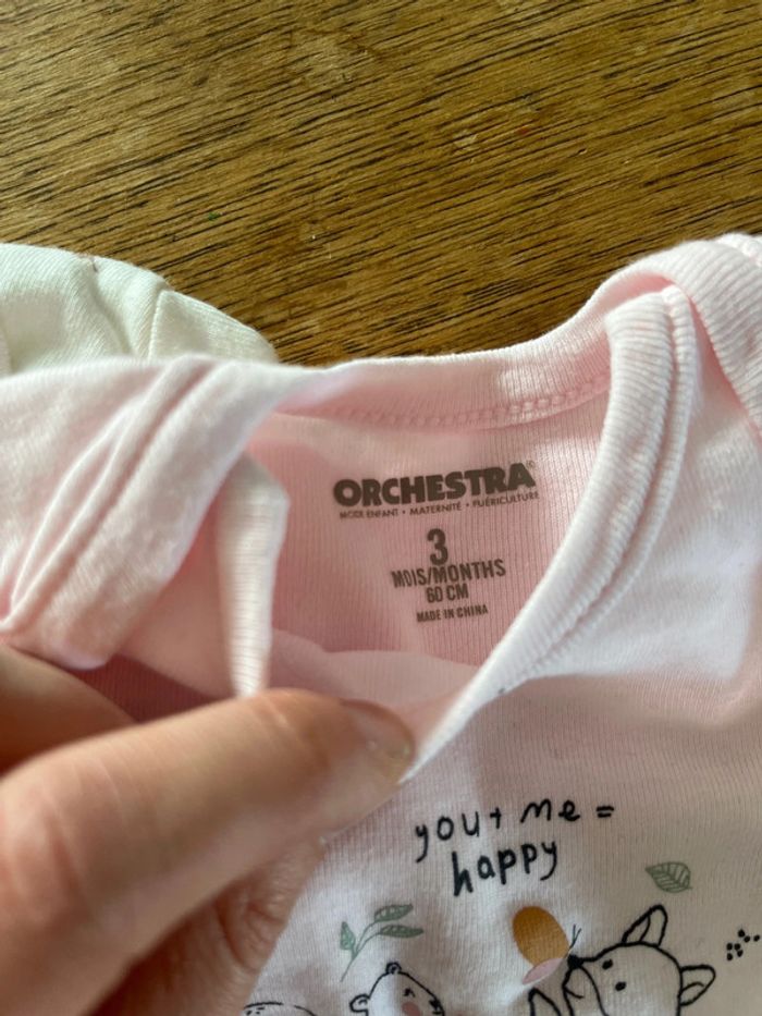 Lot de 7 bodies manches longues orchestra - photo numéro 4