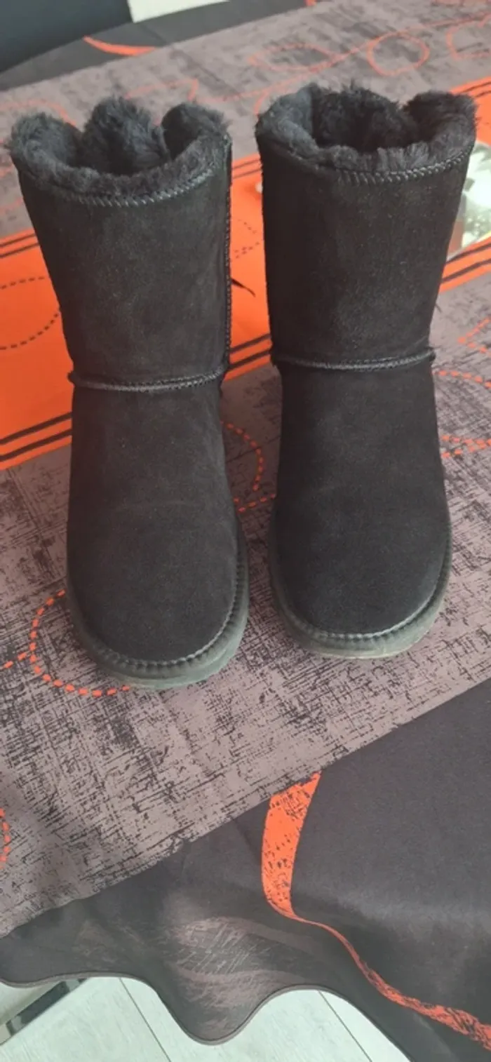 Bottines en suedine