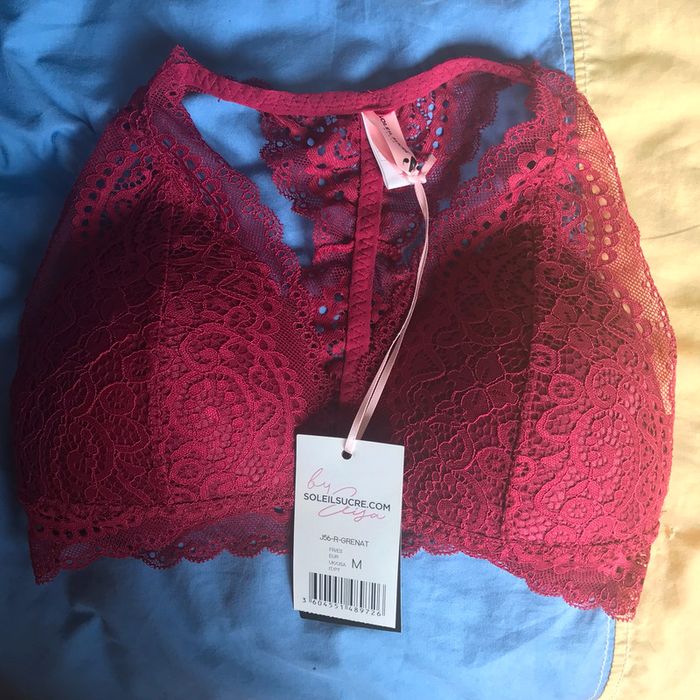 Soutien gorge neuf avec étiquette bordeaux taille M - photo numéro 2