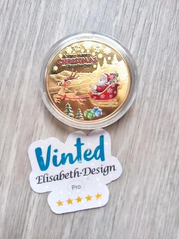 Pièce commémorative de Noël neuve