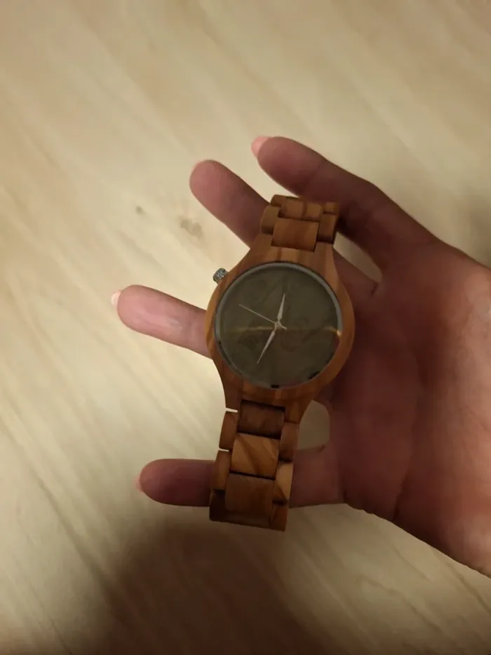 Magnifique montre en bois bambou homme