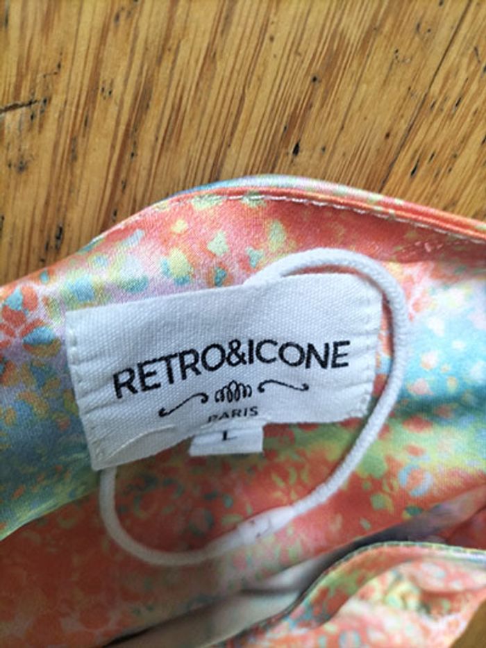 Robe effet satin  à bretelle Femme taille 38/40 RETRO&ICONE - photo numéro 6