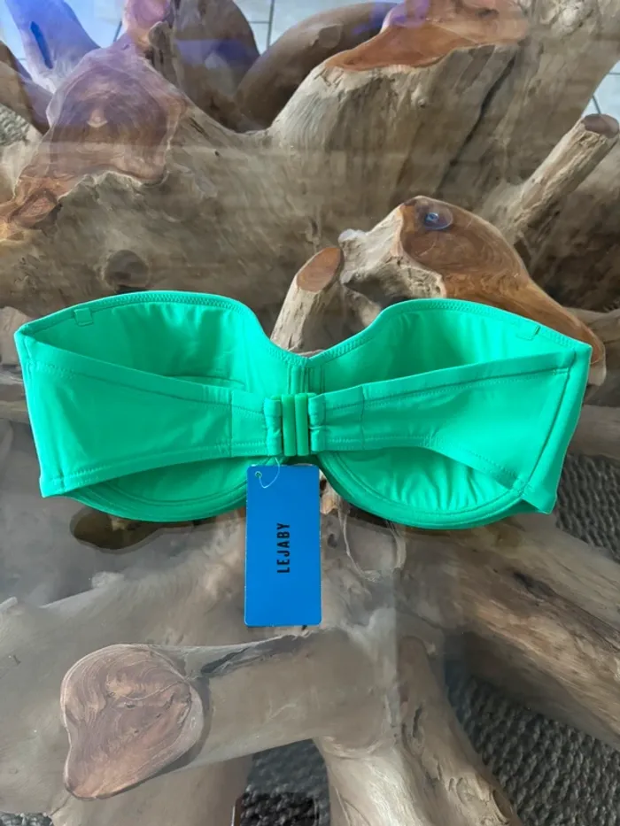 Haut de maillot de bain Maison Lejaby bandeau vert sculpt - photo numéro 2