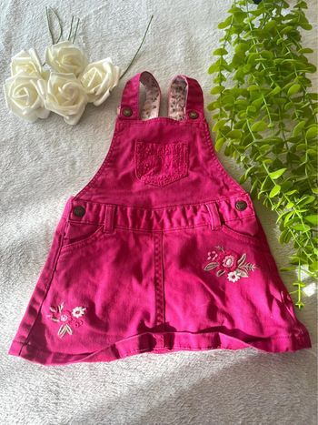 Très belle salopette jupe pour bébé fille