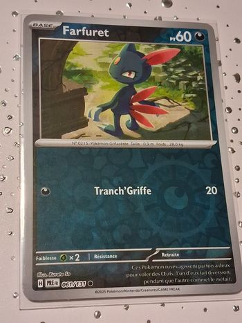 Carte Pokemon Reverse Farfuret 061/131 PRE