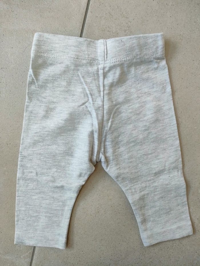 Legging gris - Taille 3 mois - photo numéro 2