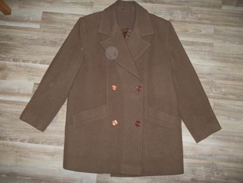 Manteau laine marron glacé (MT1)
