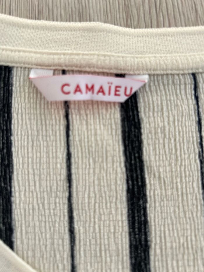 Blouse à rayures manches trois quart - photo numéro 5