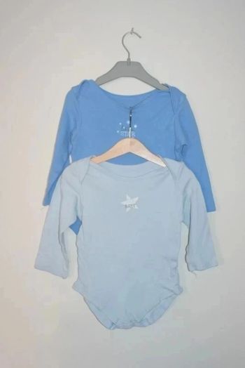 Lot de 2 bodys manches longues 24 mois