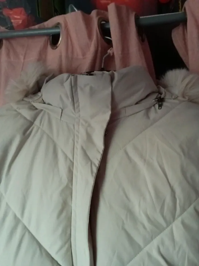 Doudoune oversize beige taille S comme neuve - photo numéro 2