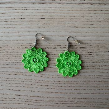 Boucles d’oreilles • vert 🌿