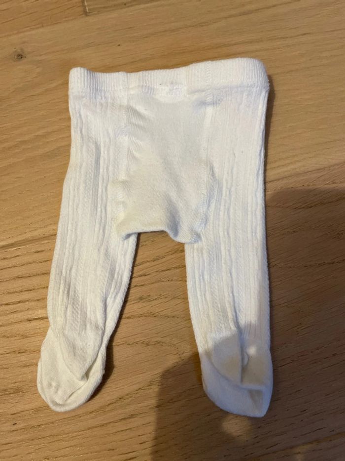 Collant blanc crème - C&A - 0/1mois - photo numéro 2