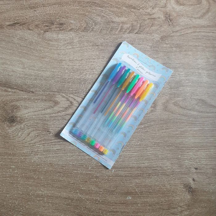 📚 Lot de 8 crayons glitter gelpens #emyfleury_scolaire