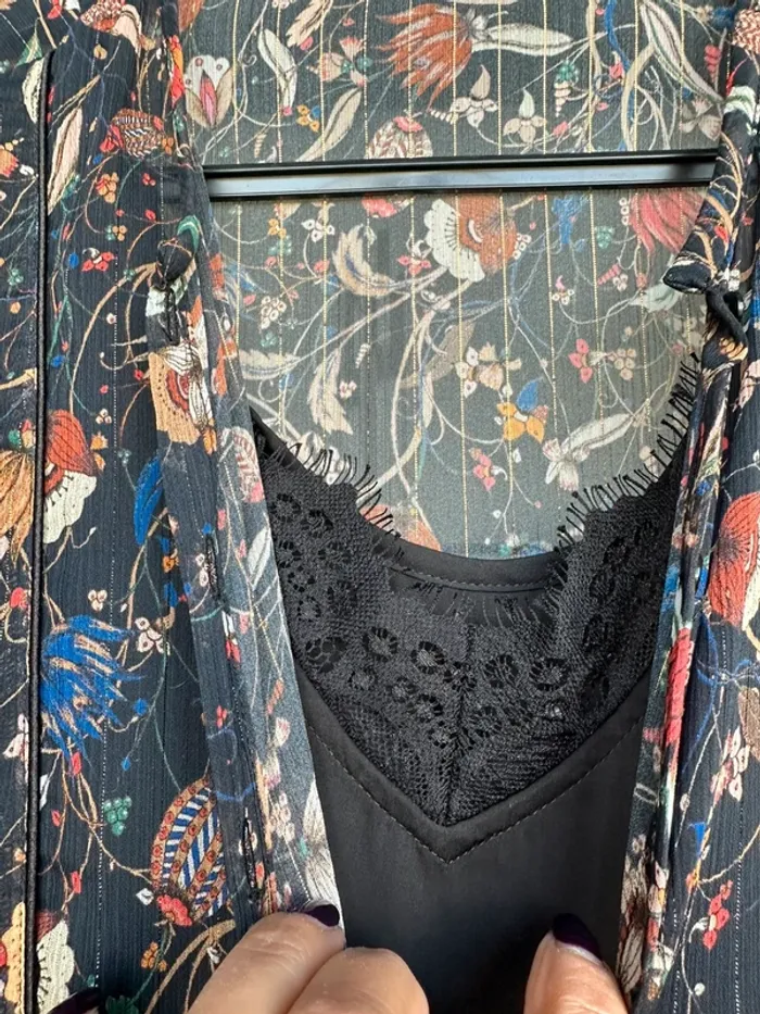 Robe longue ikks fleur et lurex - photo numéro 7