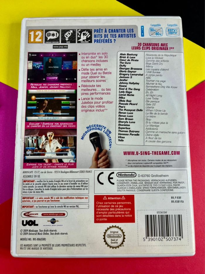 Lot 5 jeux musicaux Nintendo Wii - photo numéro 14