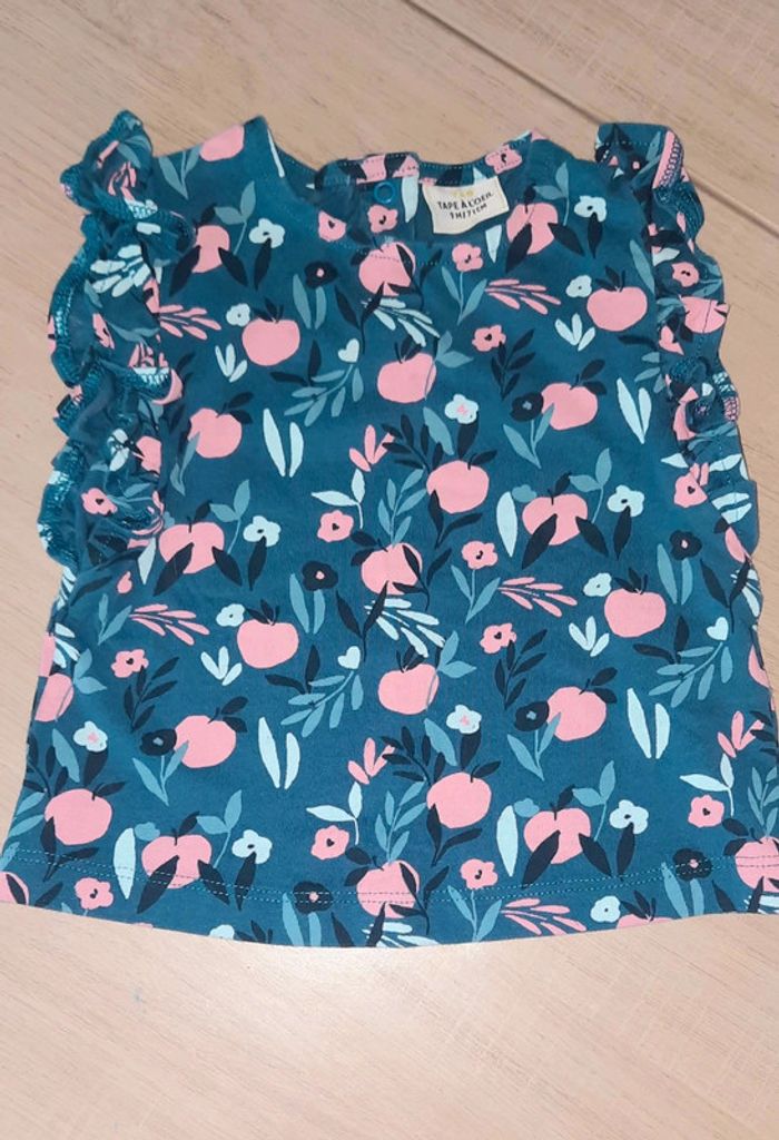 Top manches courtes tape à l'œil 9 mois
