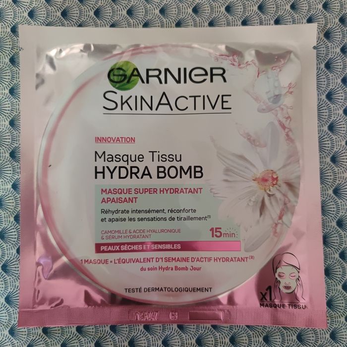 3 Masques Skinactive, Tissu Hydra Bomb Garnier - photo numéro 4