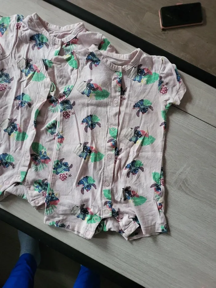 2 combishort disney stitch 12 mois - photo numéro 2