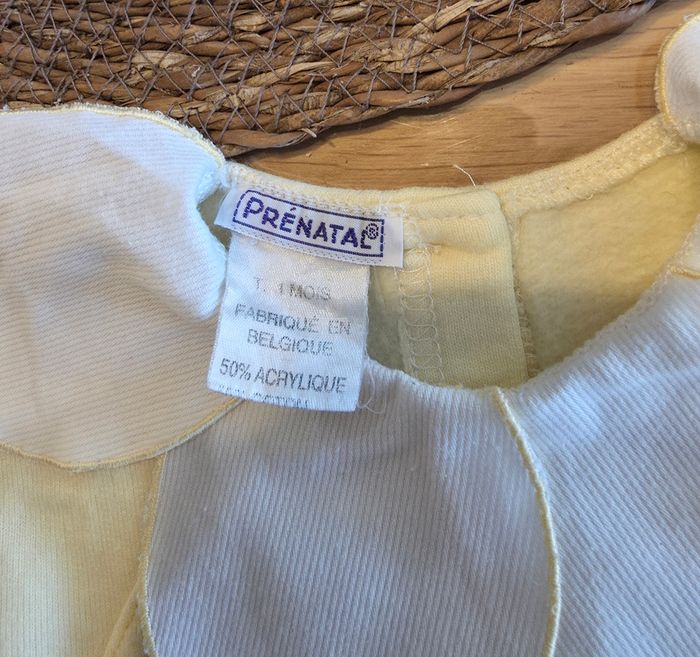 Ensemble jaune 2 pieces 1 mois - photo numéro 4