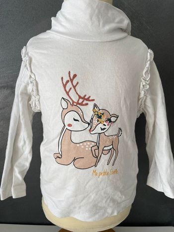 Sweat-shirt col roulé bébé