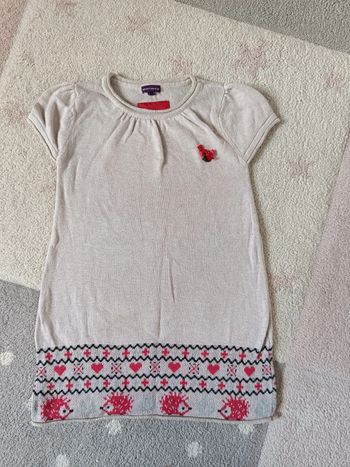 Robe pull Fille 5 ans Hérisson Sergent major
