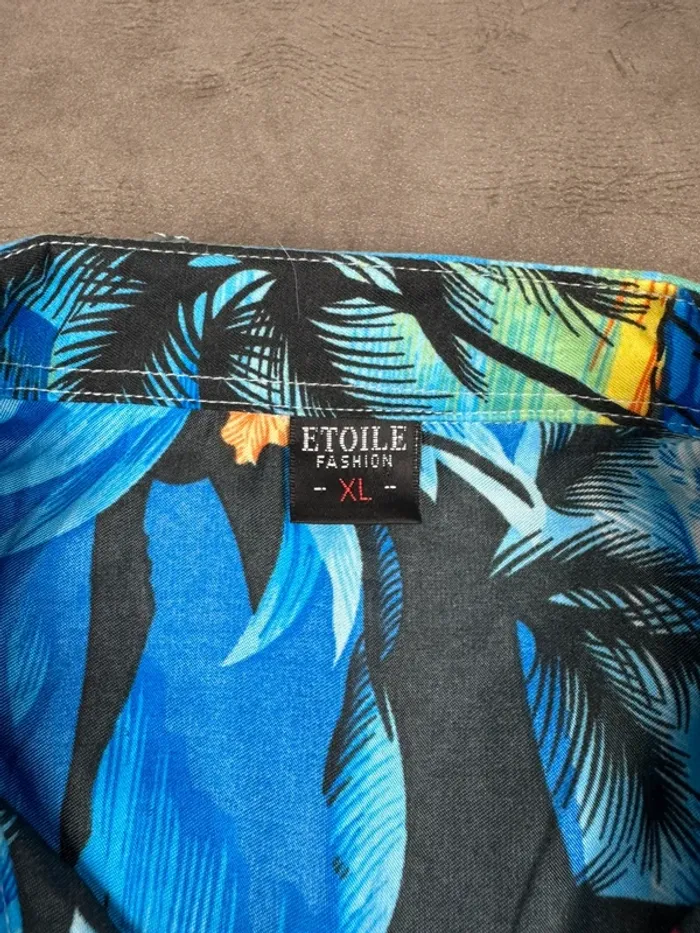Chemise Vintage Y2k à motifs fleurs Style Hawaïen Taille XL - photo numéro 6