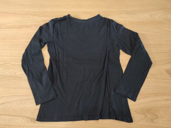 T-shirt noir manches longues 12 ans kiabi - photo numéro 4