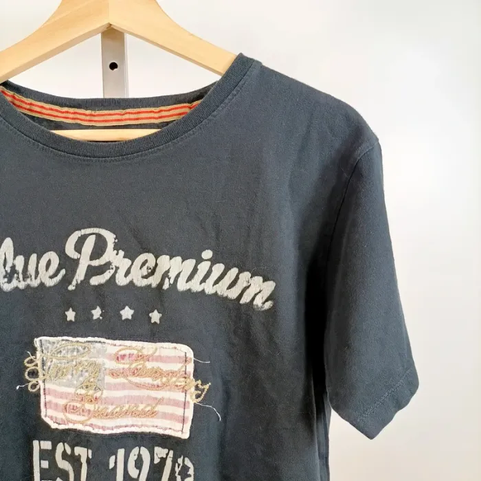 Tshirt noir imprimé USA Harry Landers Taille M homme A872 - photo numéro 2