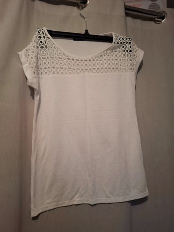 Magnifique t-shirt femme été leger blanc