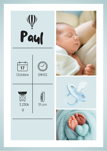 affiche naissance