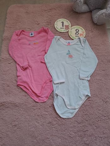 Lot de deux bodies petit bateau
