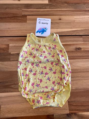 Combinaison courte flamand rose