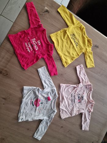 Lot de 4 t-shirts 3 mois