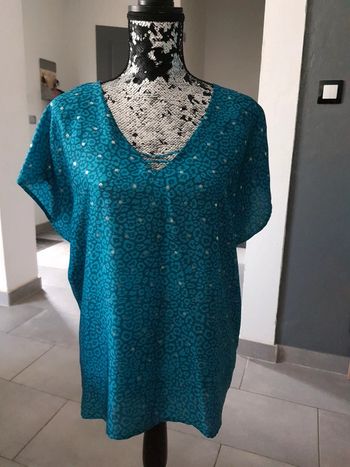 T-shirt imprimé vert
